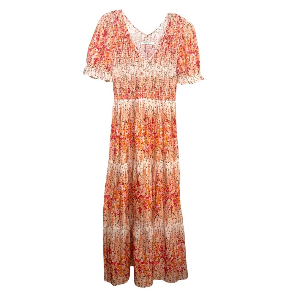 Christy Dawn, Women's 'The Brooklyn' Maxi Dress, Sunset Gladiola, Orange X-Small - Picture 2 of 12